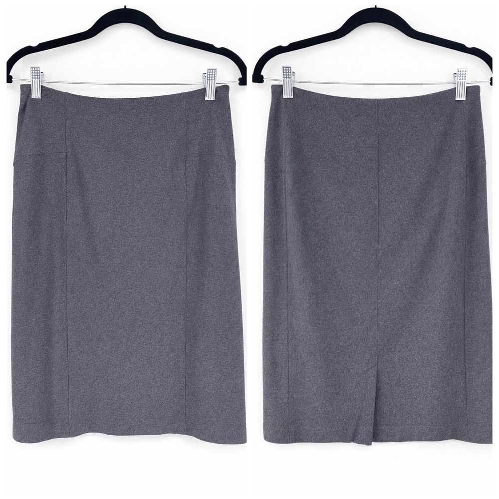 Lysse Loran Ponte Pencil Skirt Size M Gray Tweed Look Office Career Stitchfix‎